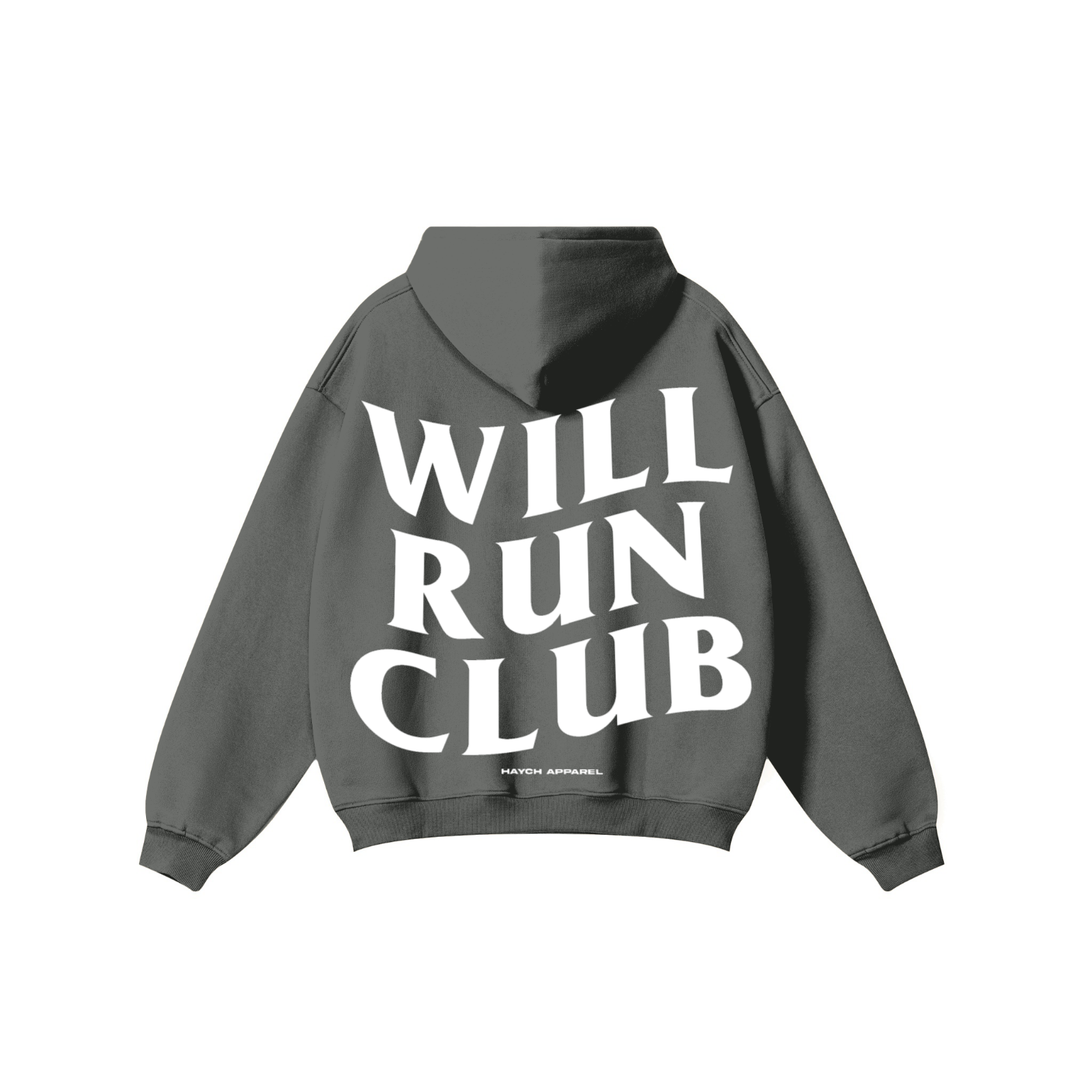345GSM Solid Color Pullover Hoodie Dark Gray