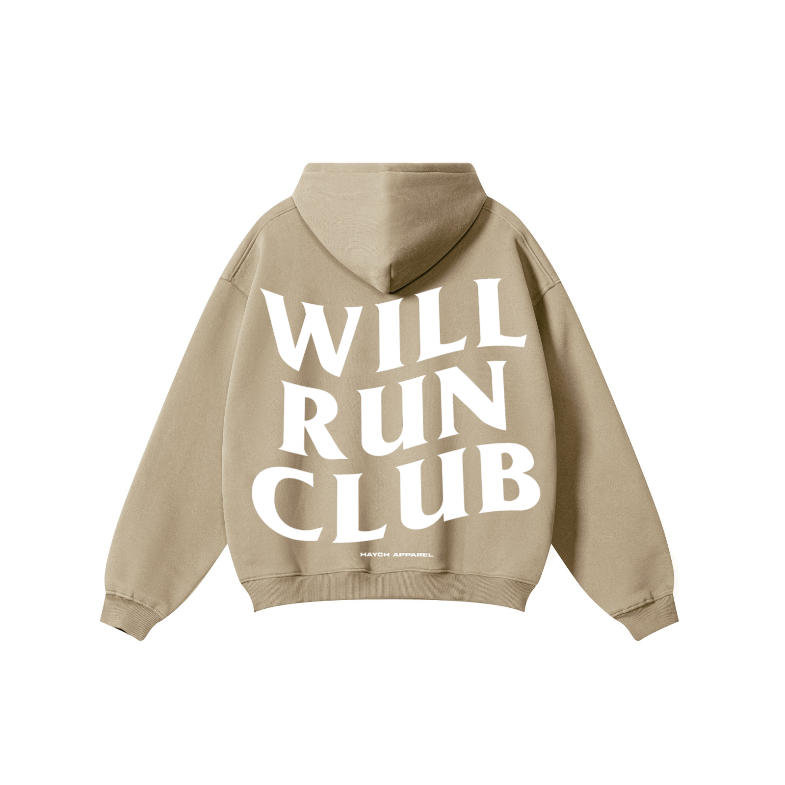 345GSM Solid Color Pullover Hoodie Sandy Beige