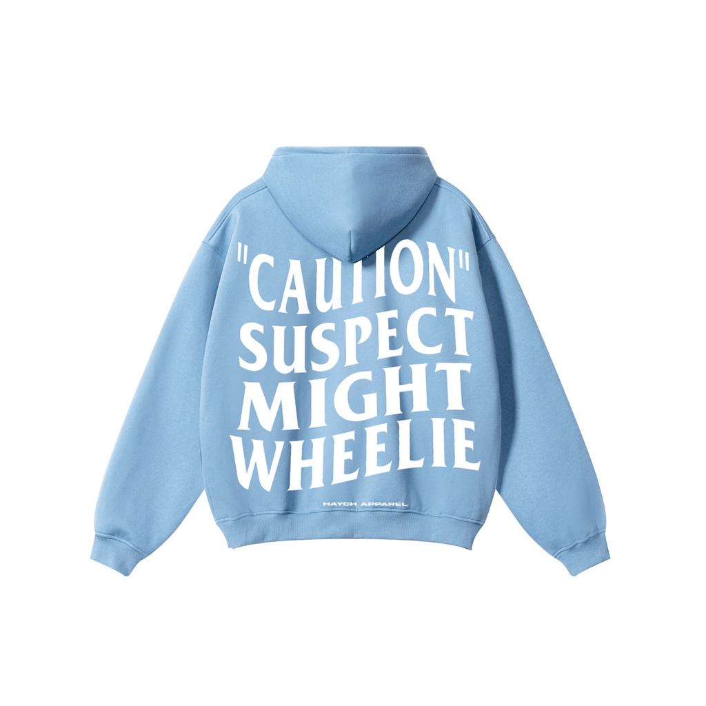 345GSM Solid Color Pullover Hoodie Medium Blue