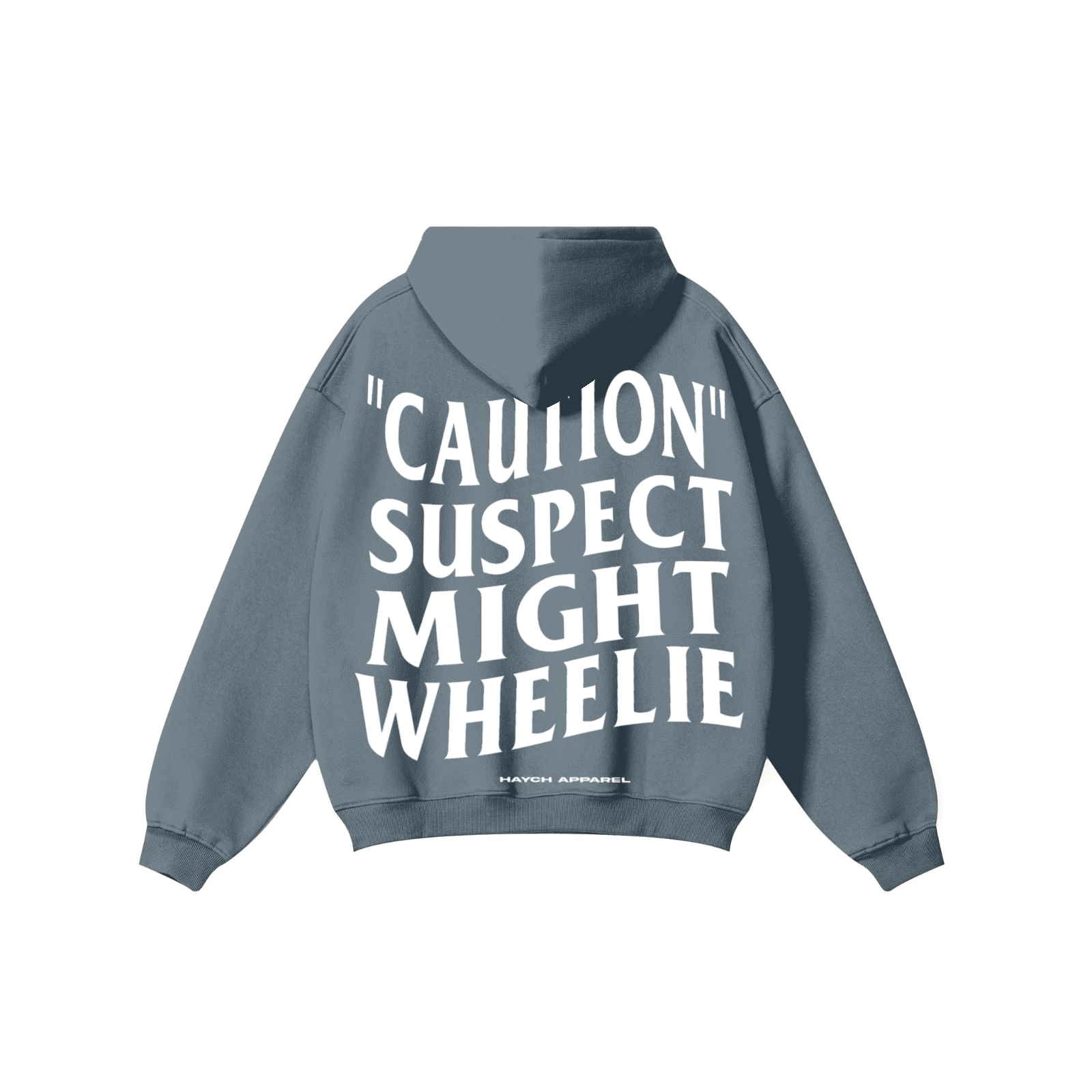 345GSM Solid Color Pullover Hoodie Misty Blue
