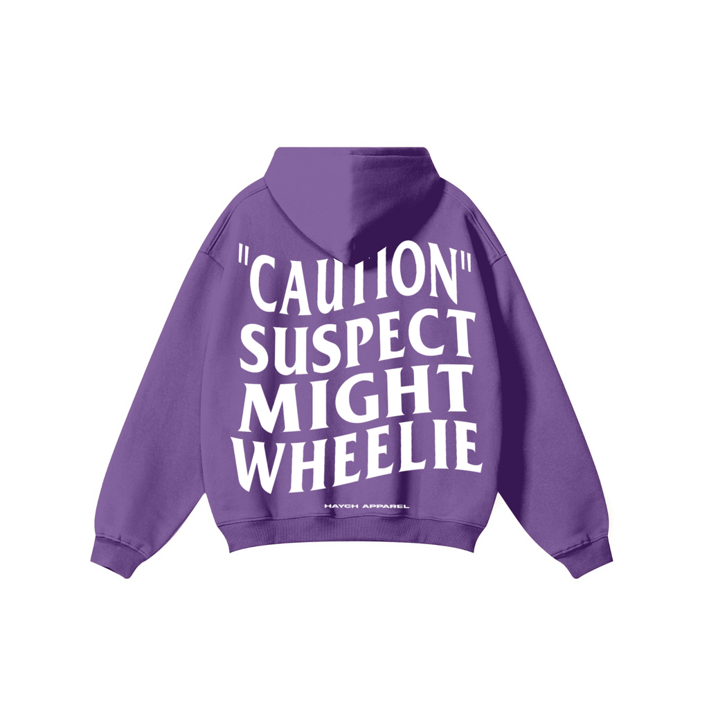 345GSM Solid Color Pullover Hoodie Purple
