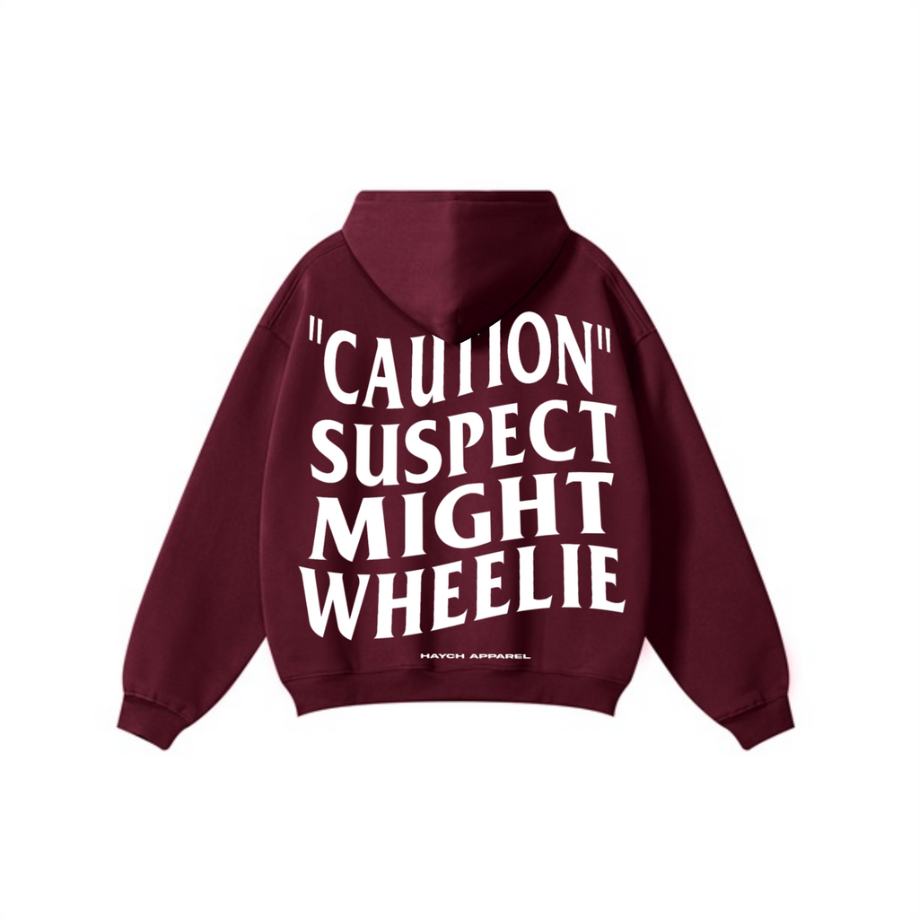 345GSM Solid Color Pullover Hoodie Deep Red