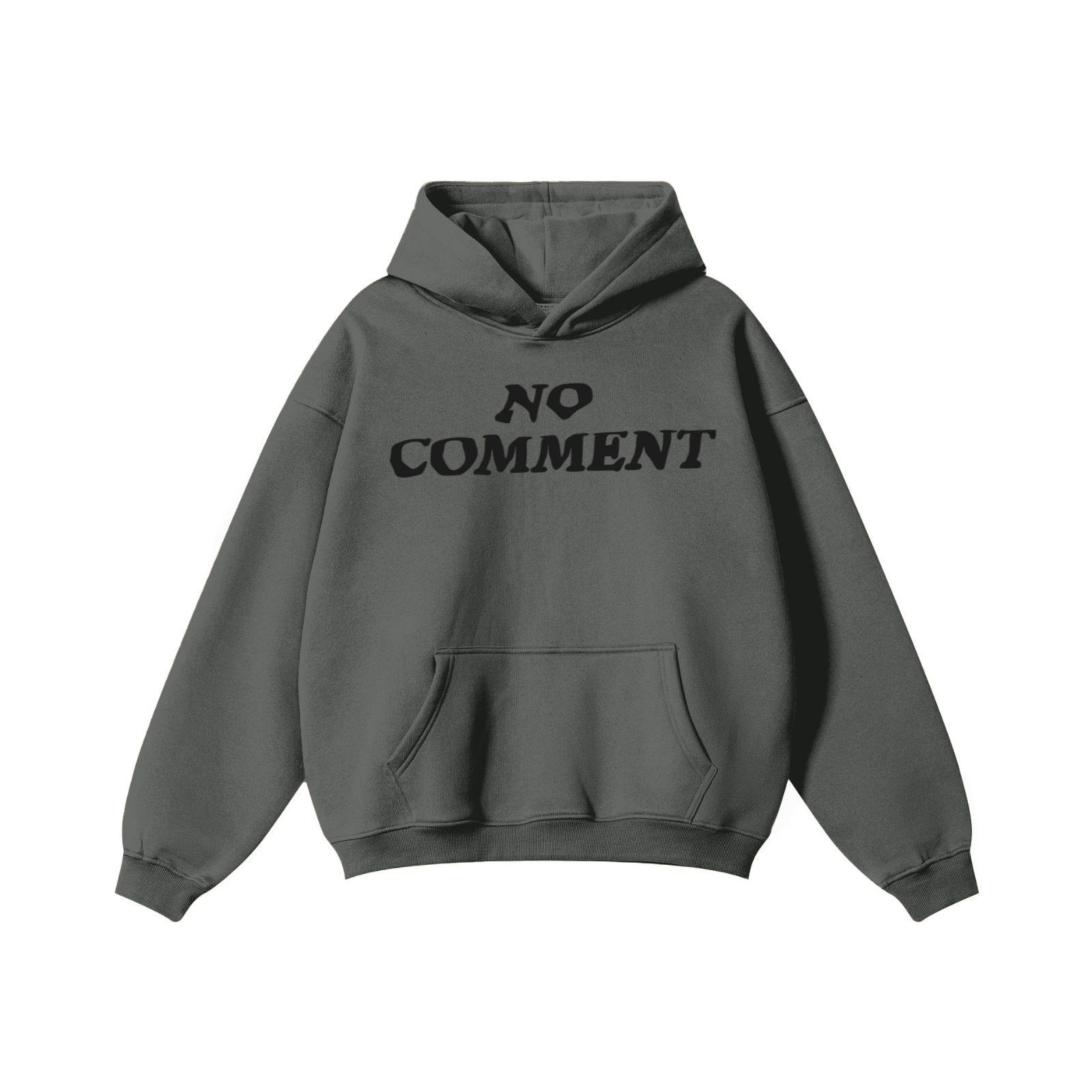 345GSM Solid Color Pullover Hoodie Dark Gray