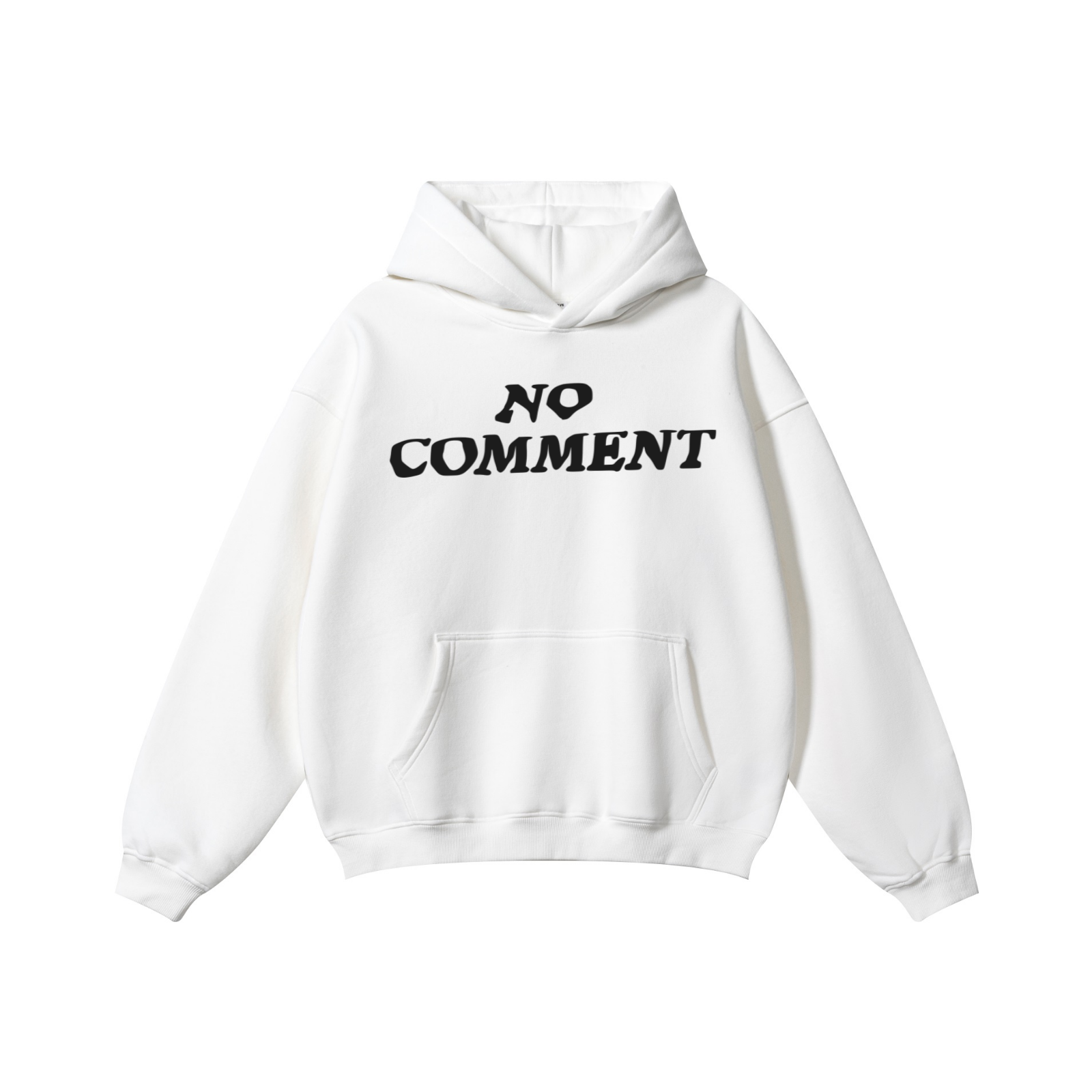 345GSM Solid Color Pullover Hoodie White