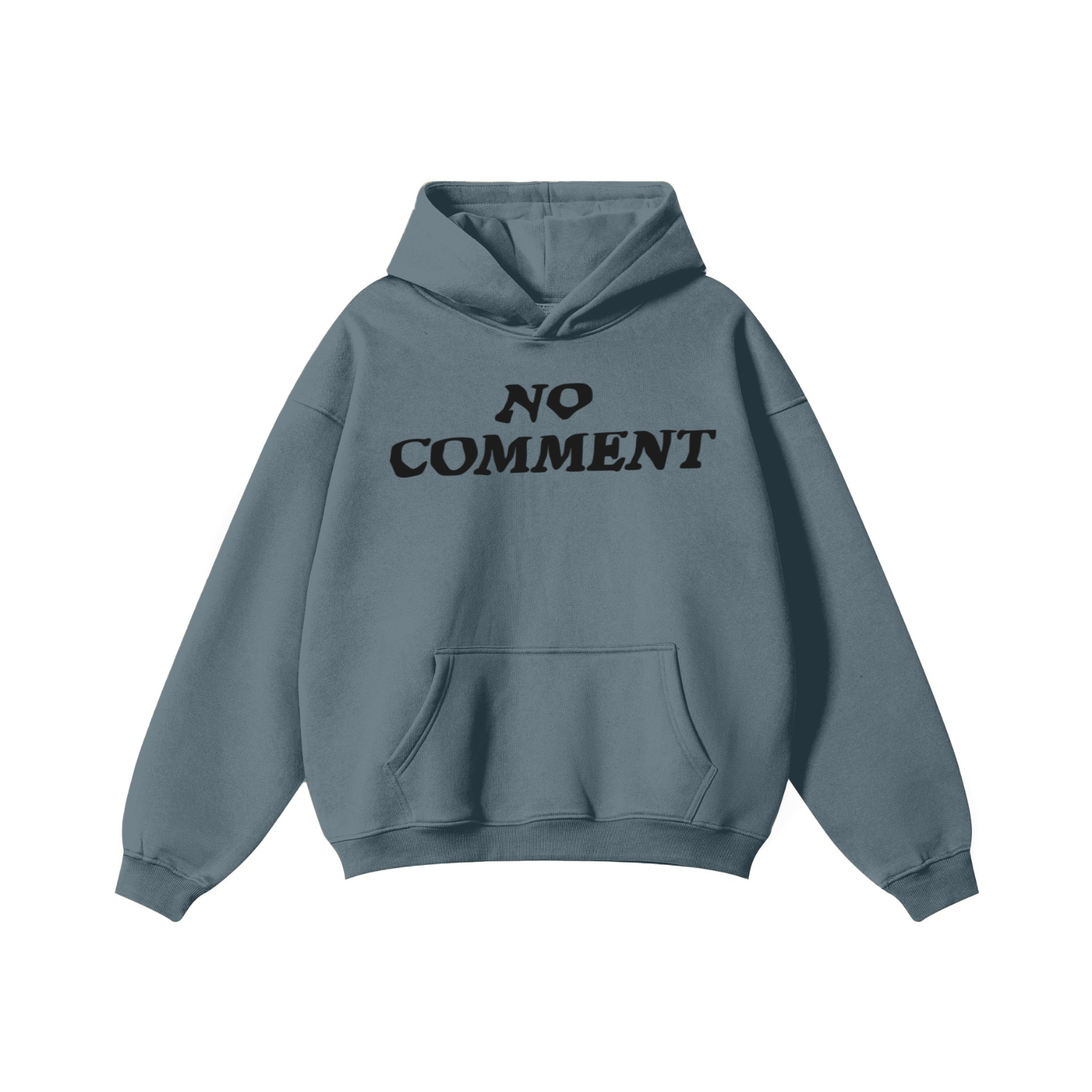 345GSM Solid Color Pullover Hoodie Misty Blue