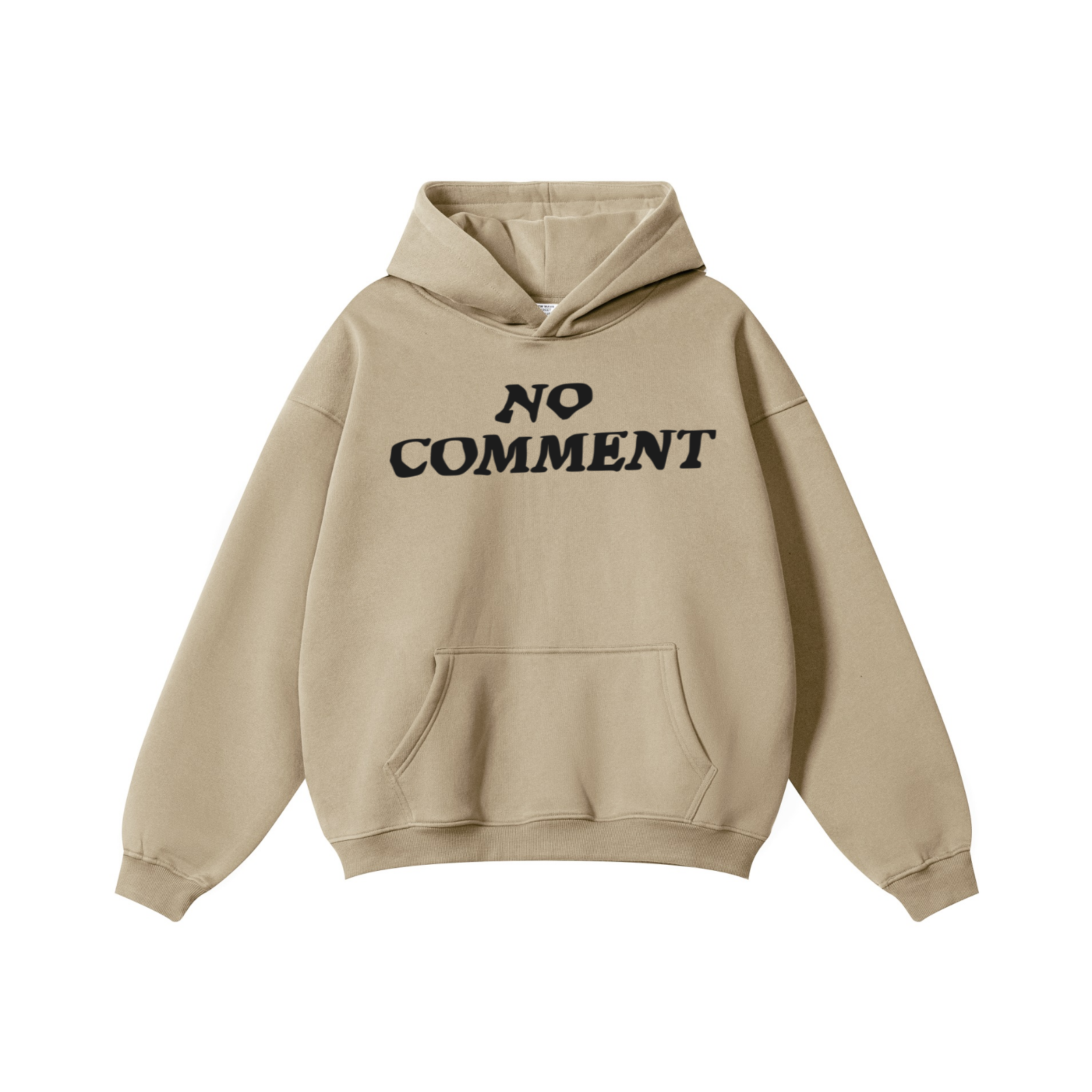 345GSM Solid Color Pullover Hoodie Sandy Beige