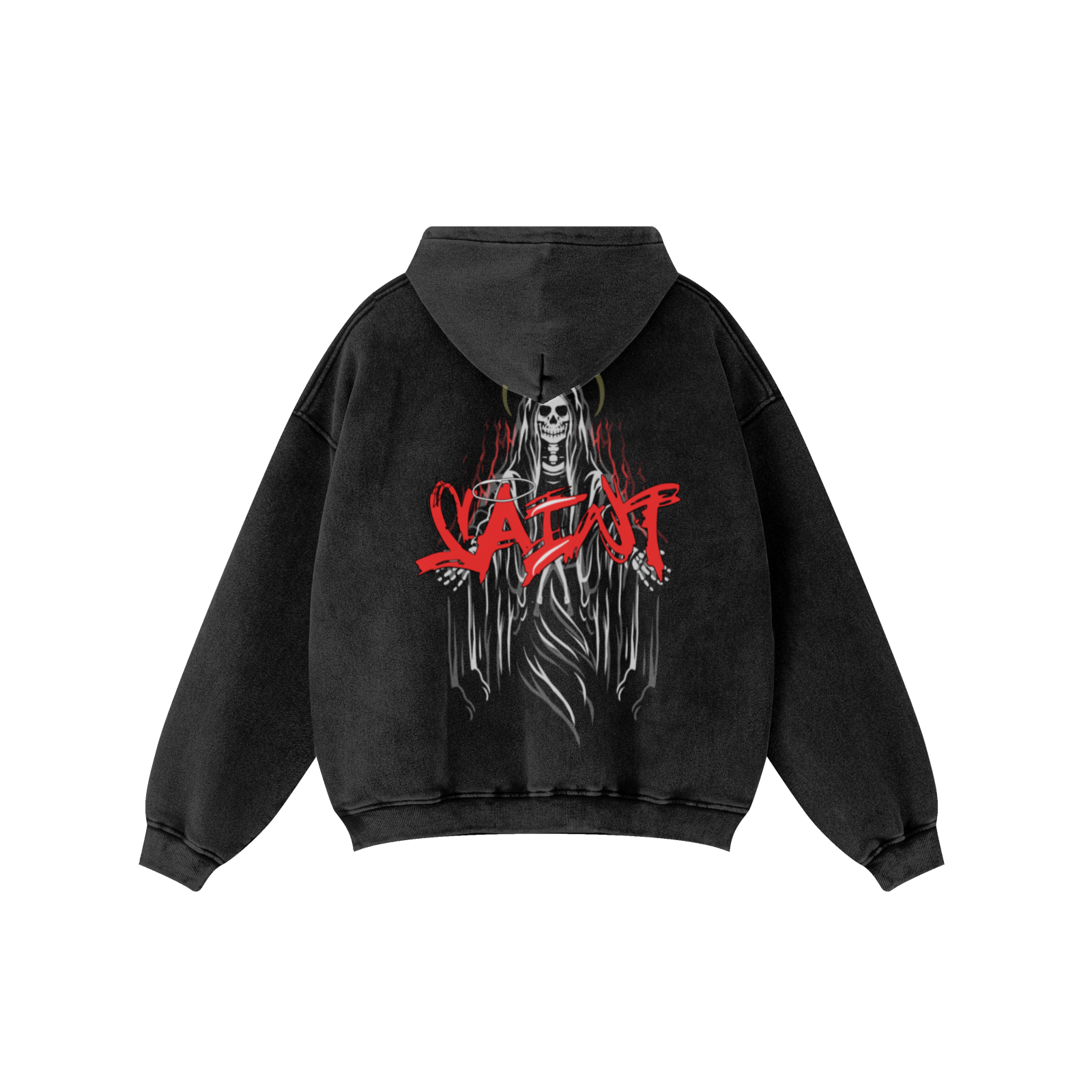 332GSM Unisex Vintage Graphic Hoodie Snow Wash