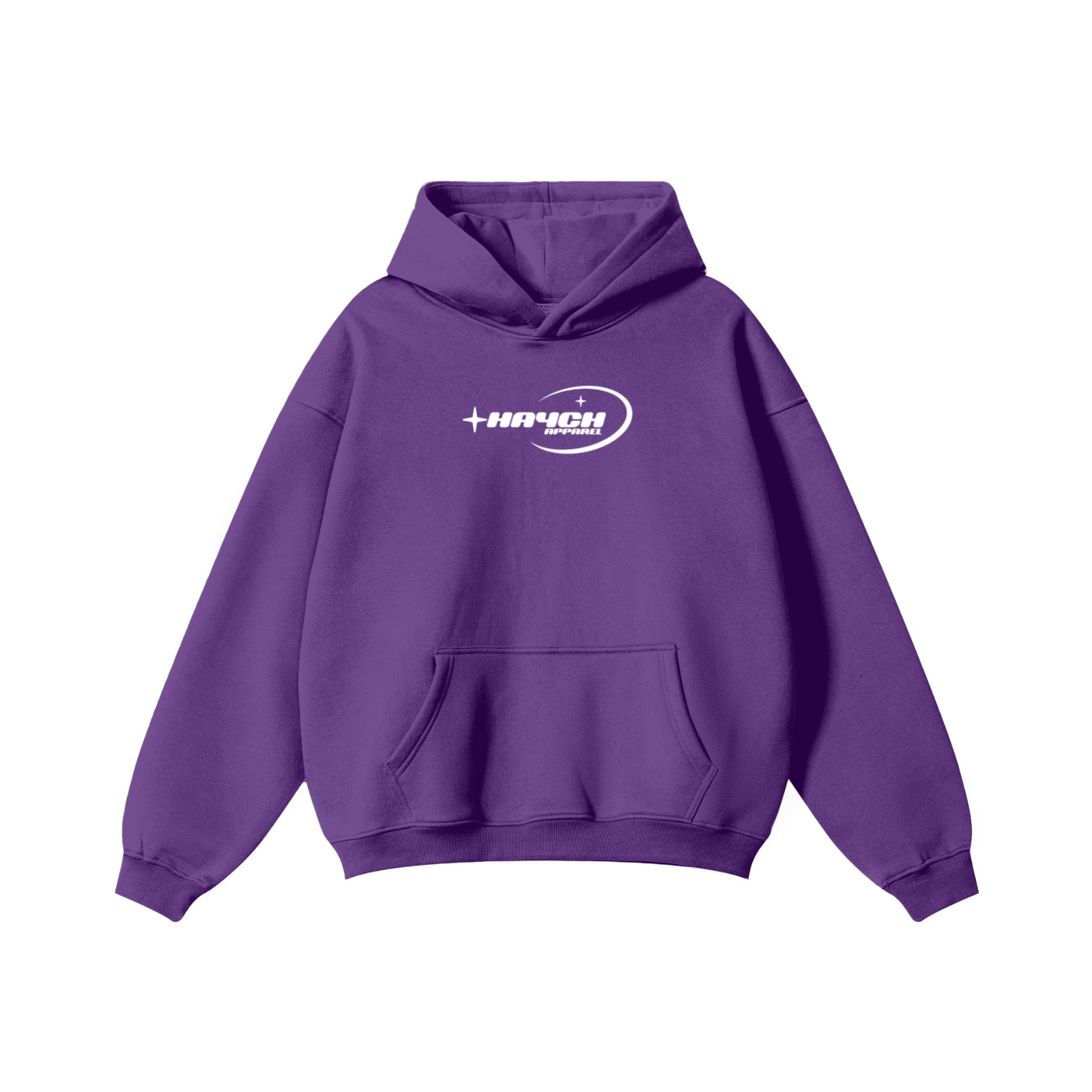 345GSM Solid Color Pullover Hoodie Purple