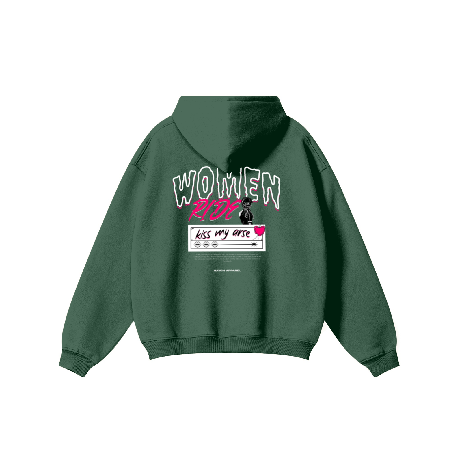 345GSM Solid Color Pullover Hoodie Green