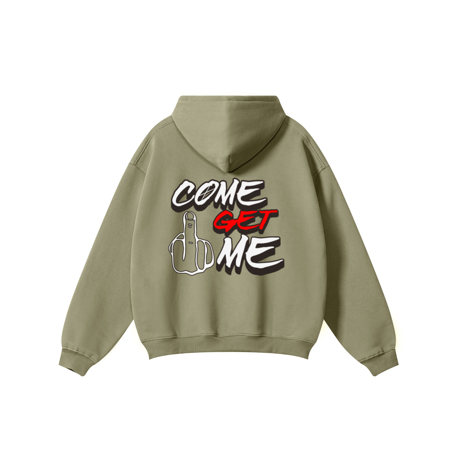 345GSM Solid Color Pullover Hoodie Ash Gray