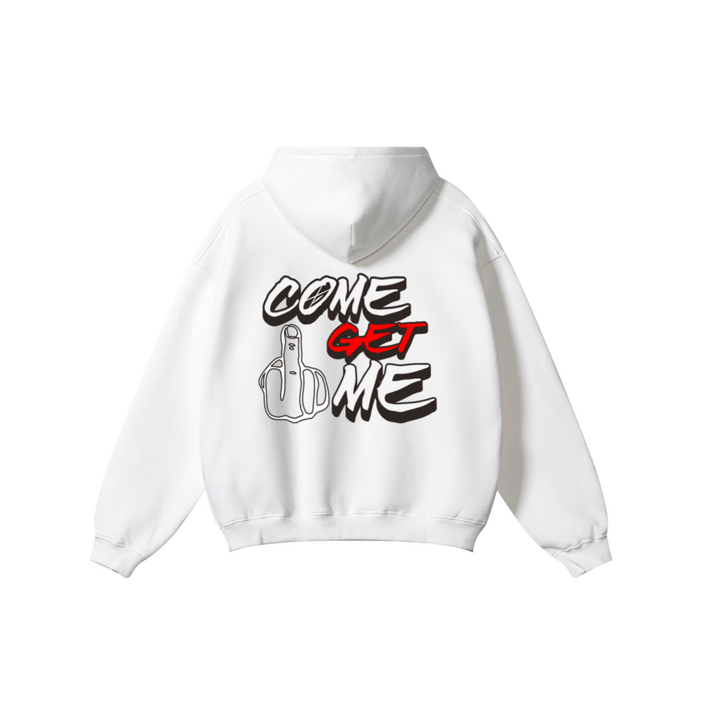 345GSM Solid Color Pullover Hoodie White