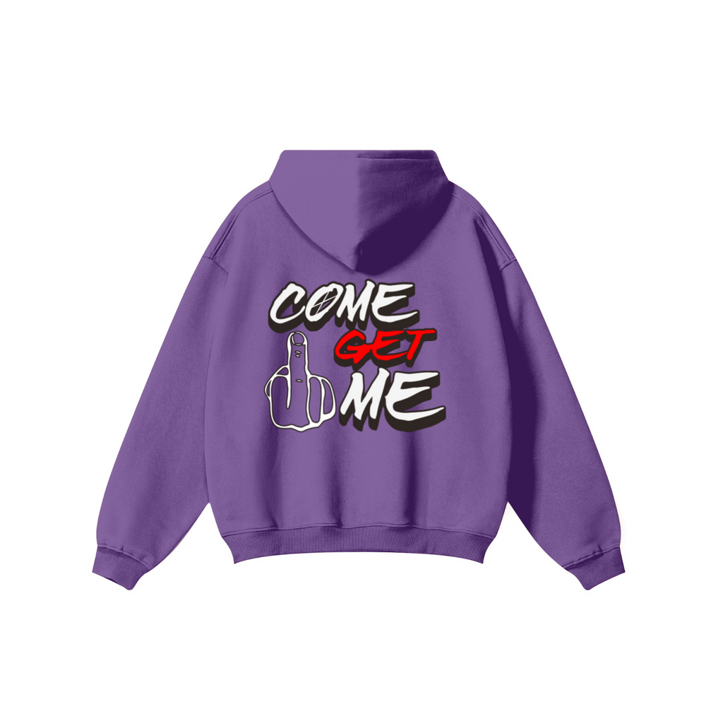 345GSM Solid Color Pullover Hoodie Purple