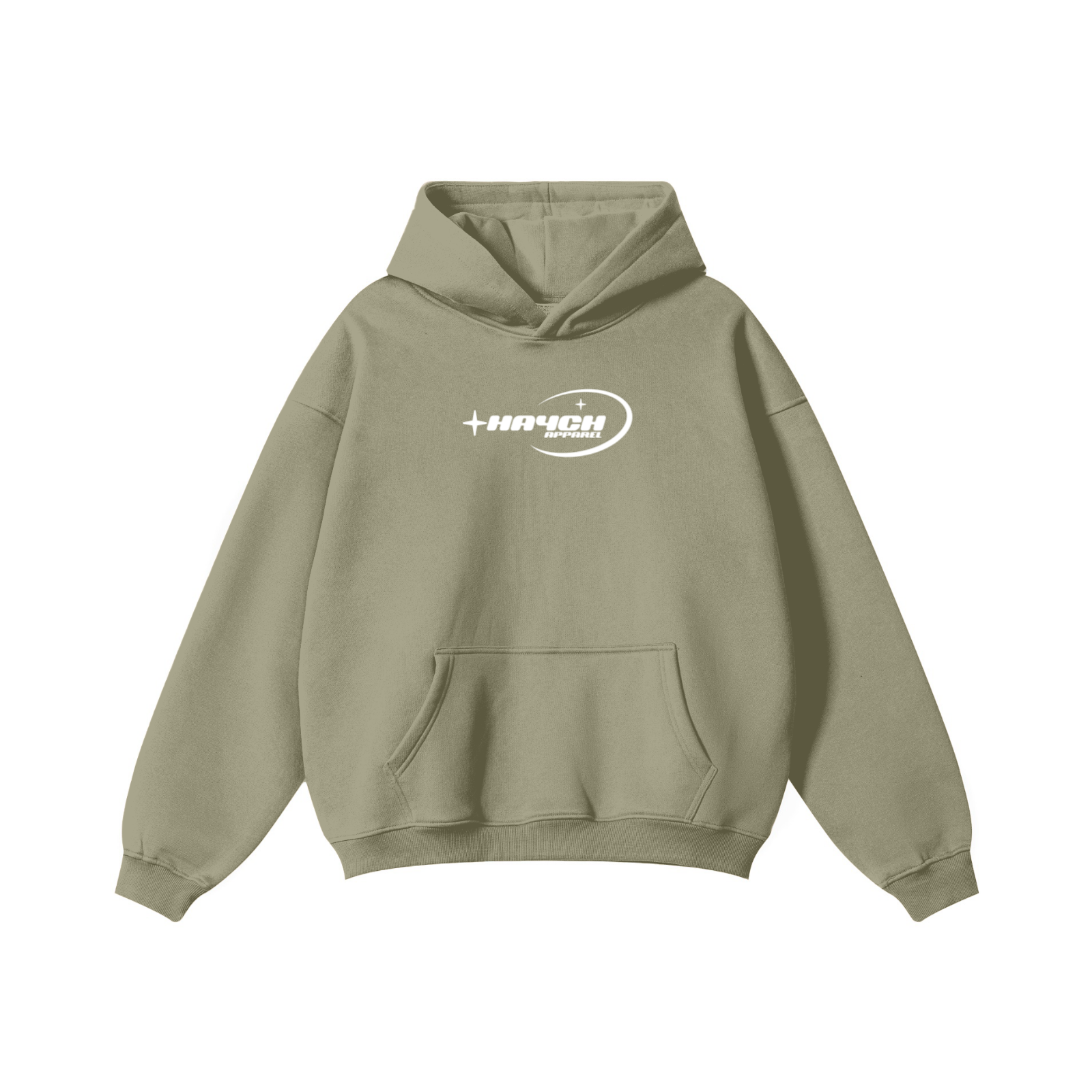 345GSM Solid Color Pullover Hoodie Ash Gray