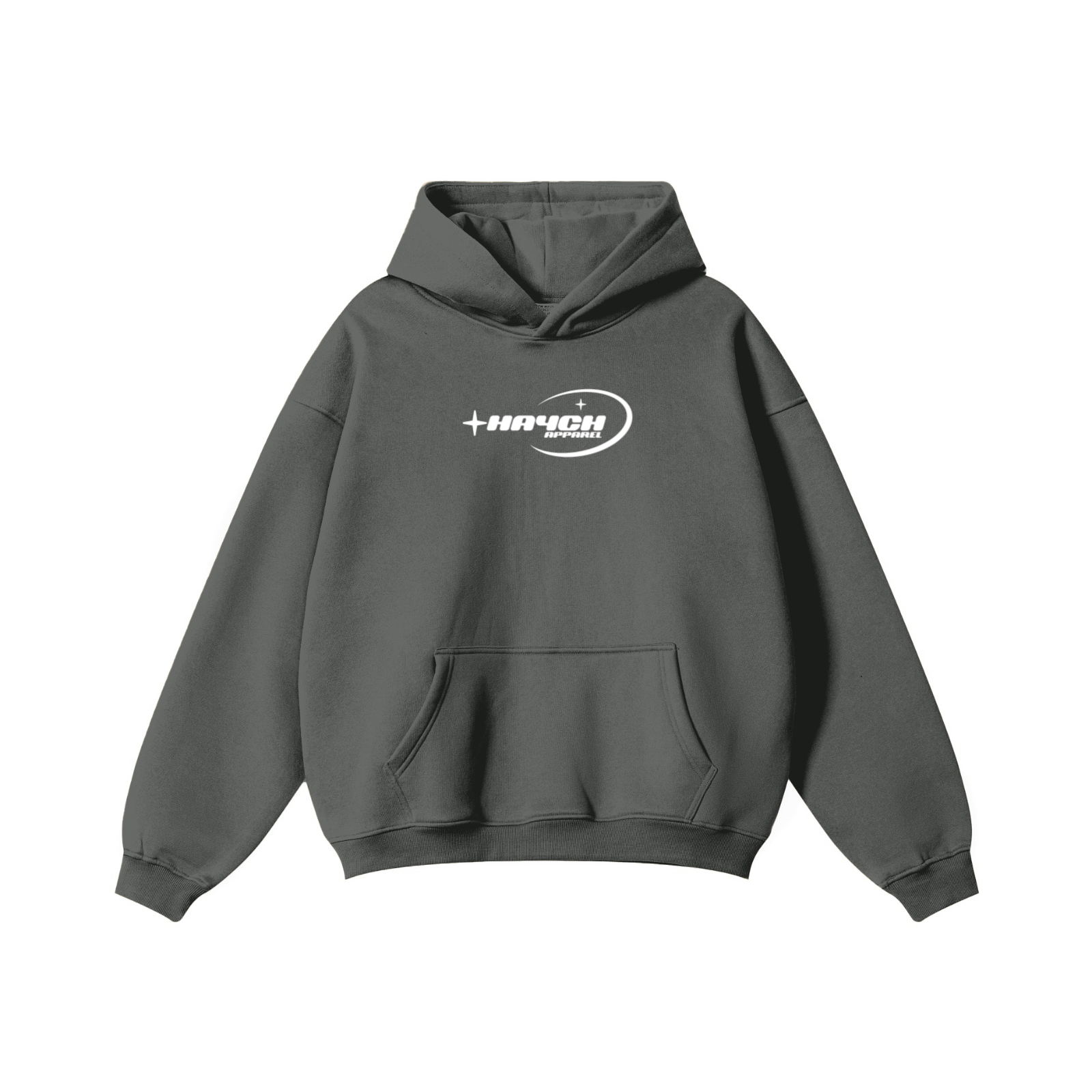 345GSM Solid Color Pullover Hoodie Dark Gray