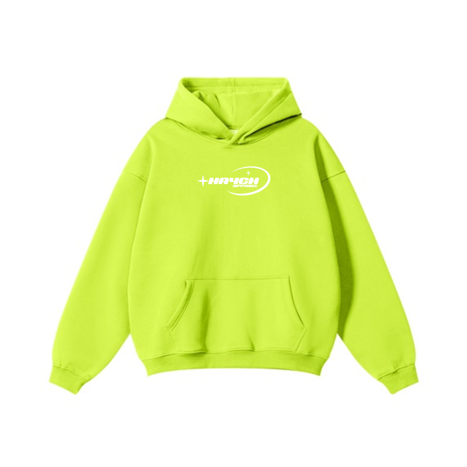 345GSM Solid Color Pullover Hoodie Olive Green