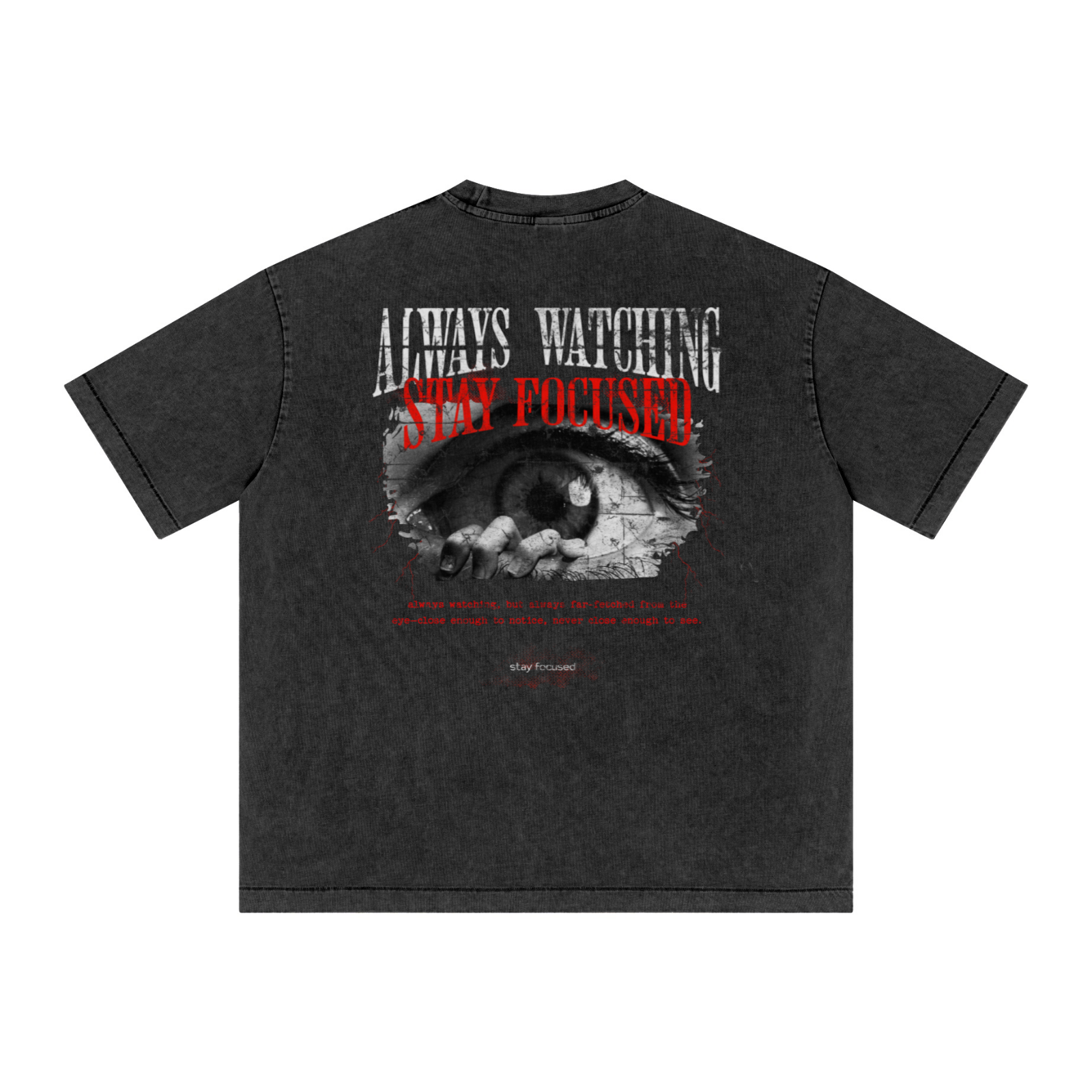 285GSM Vintage Snowflake Wash T-shirt Snow Wash